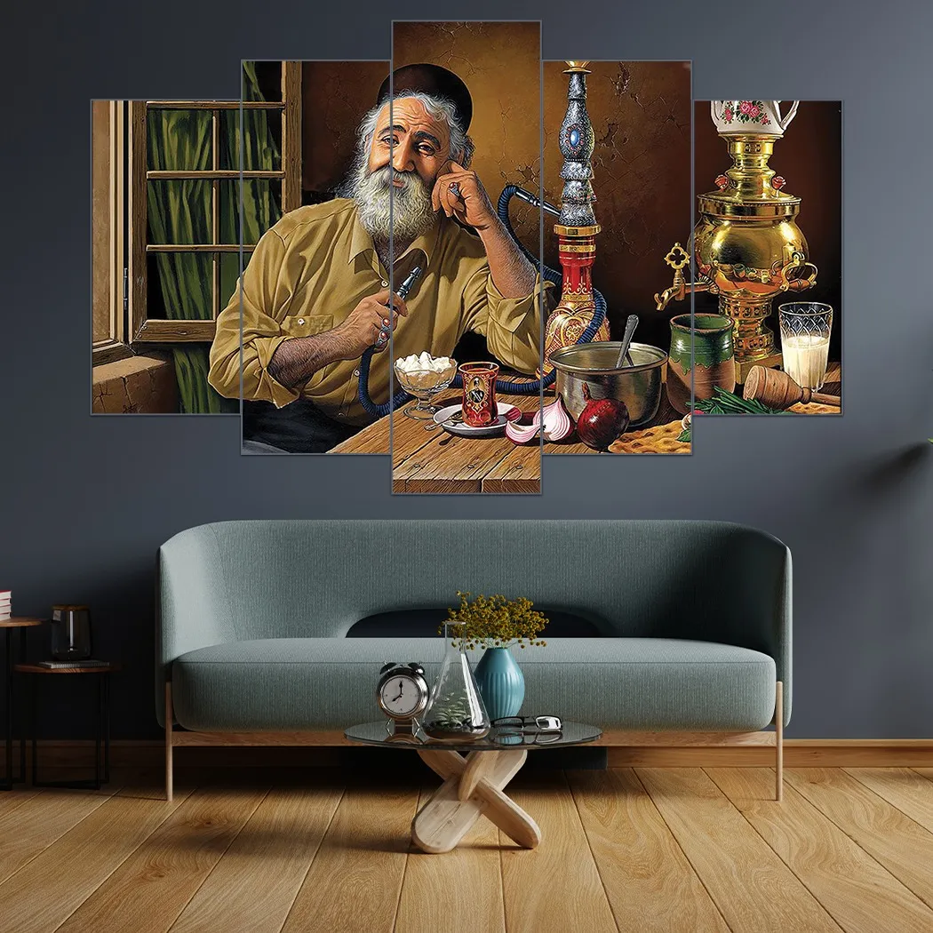 Five-Piece Panel , Graded Painting