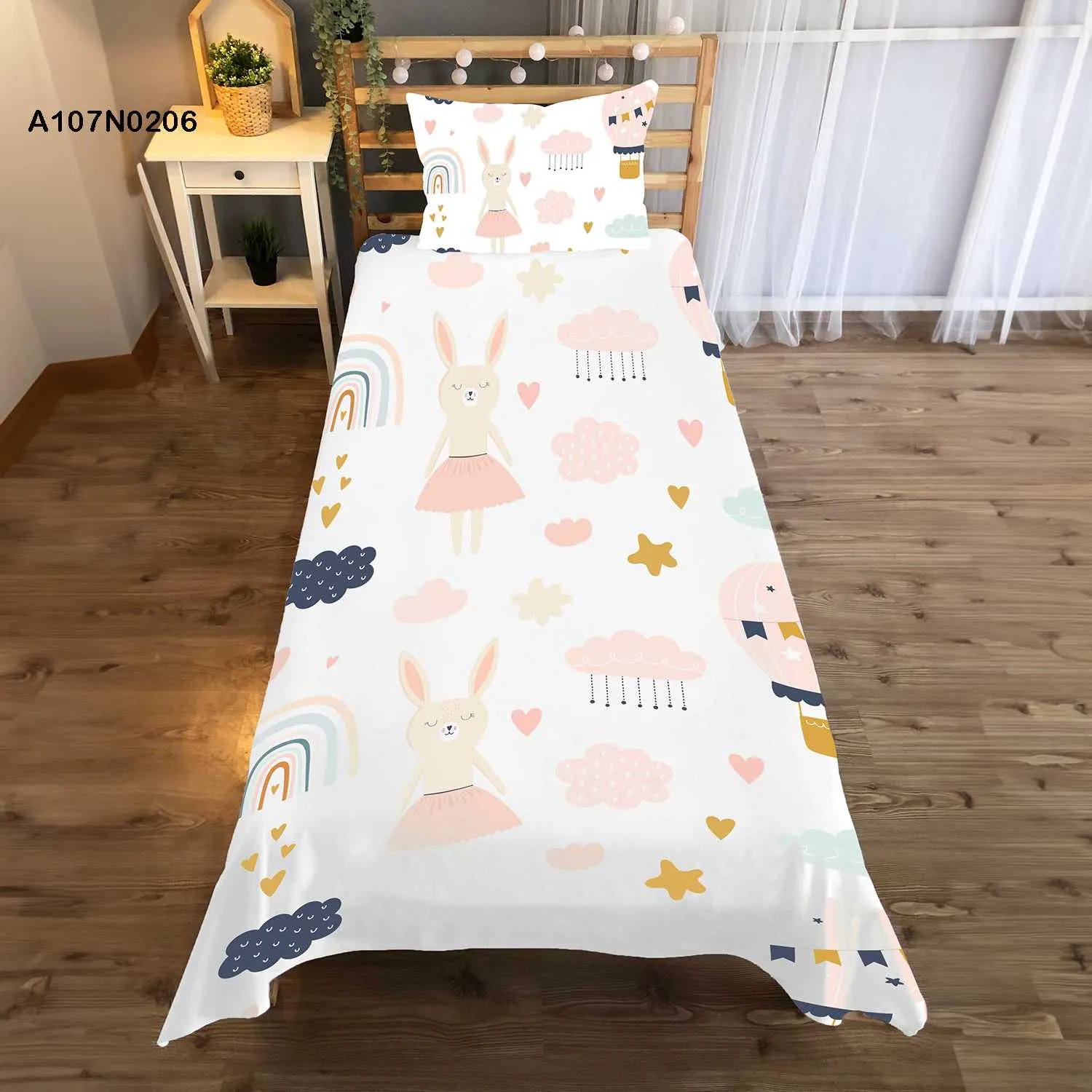 Bed Cover and Pillow Cover Set