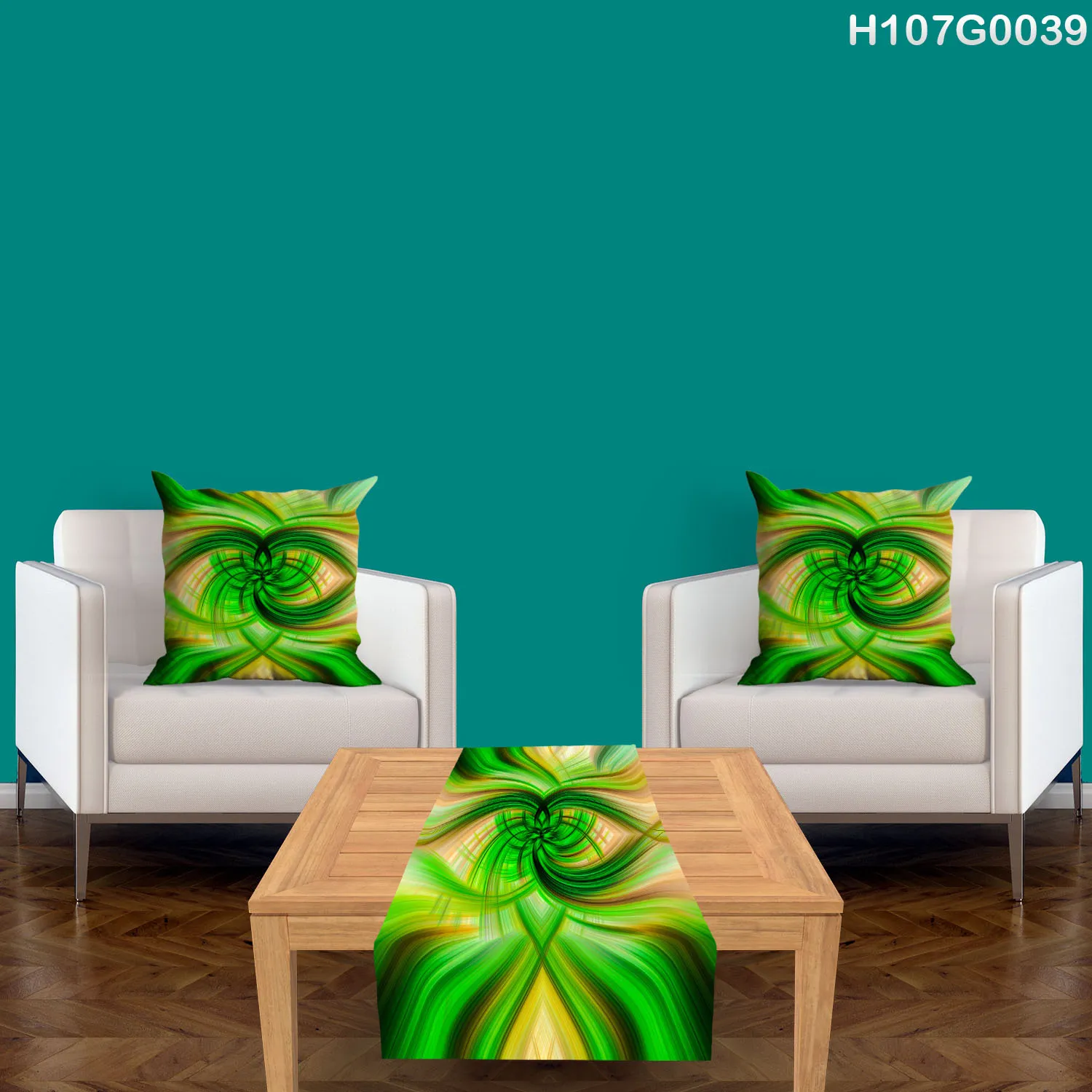 Table Runner and two Pillow Covers Set