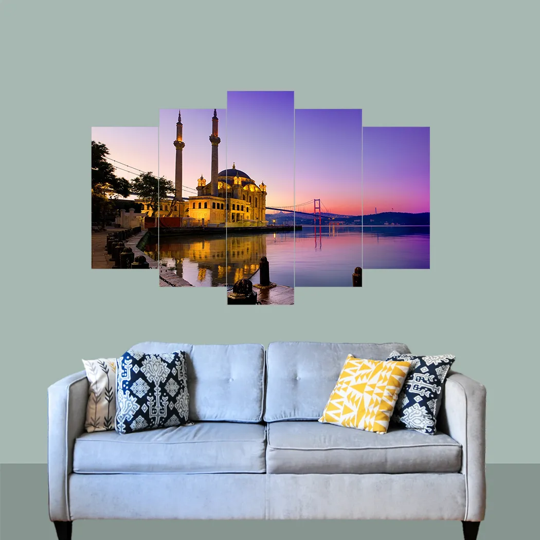 Five-Piece Panel , Graded Painting