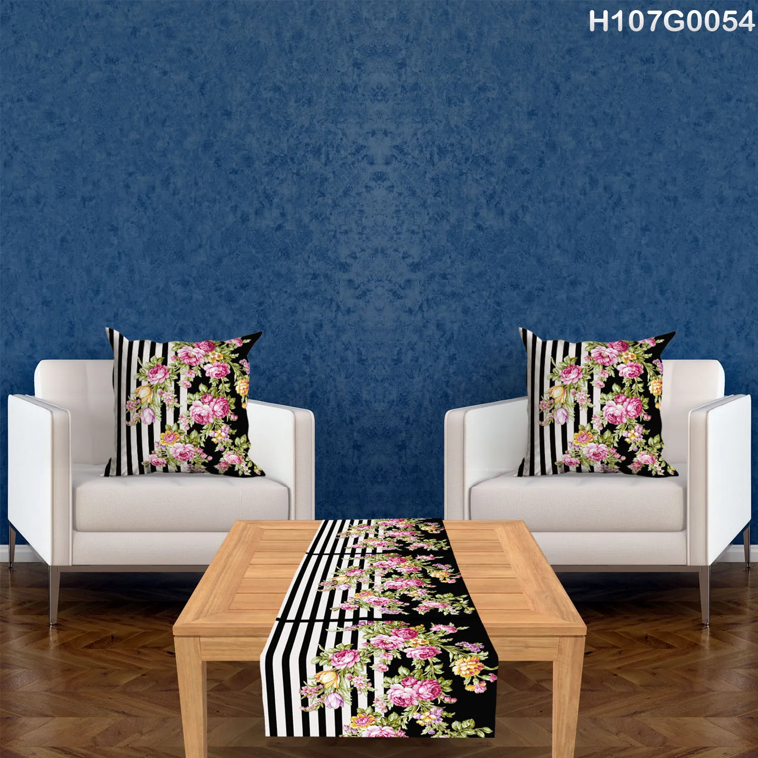 Table Runner and two Pillow Covers Set