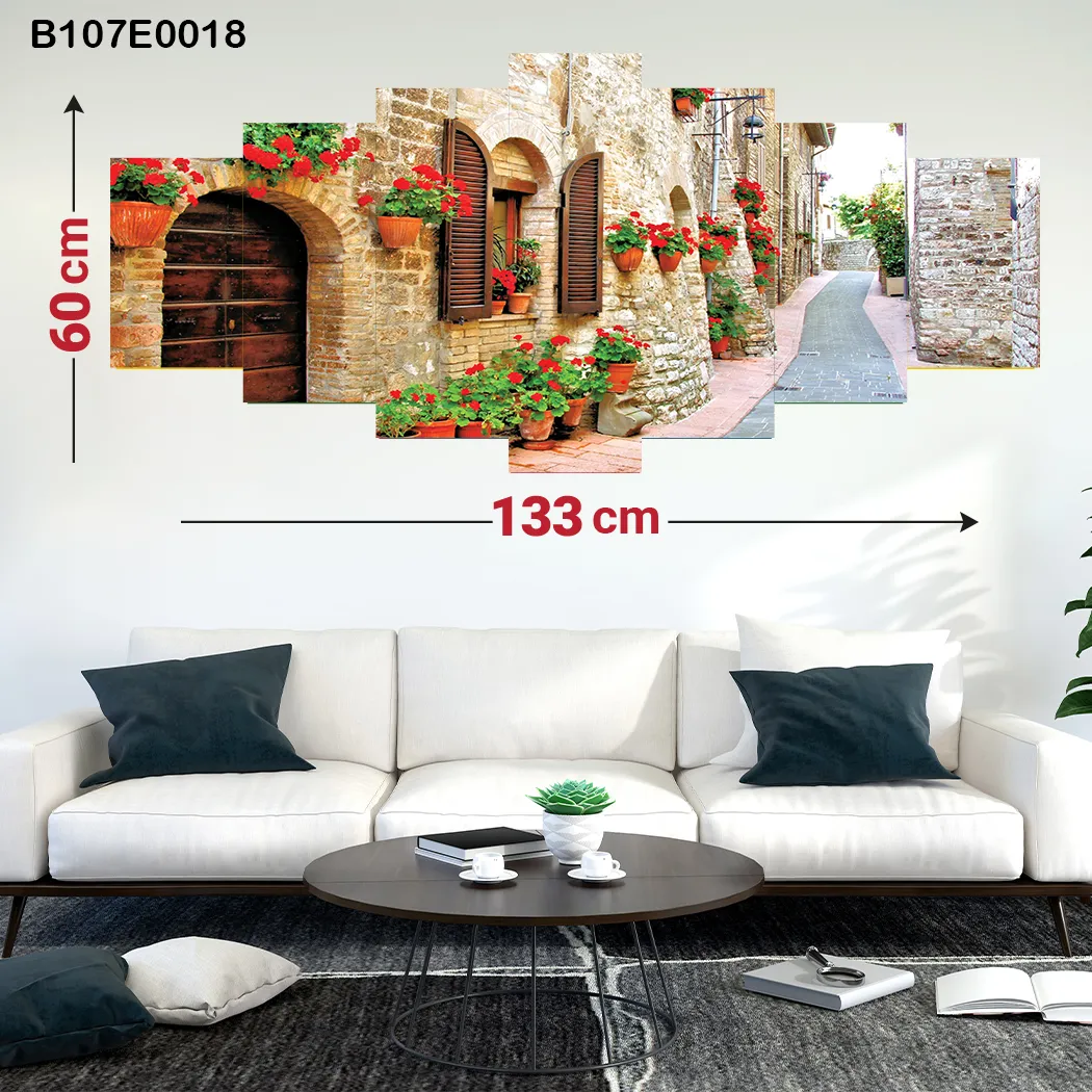 Seven-Piece Panel , Graded Painting