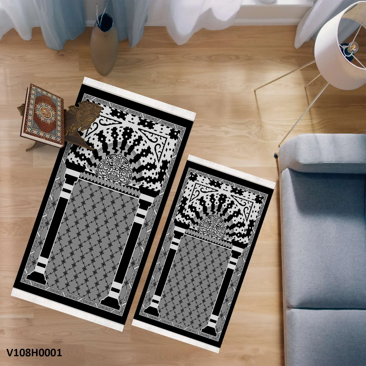 Prayer rug set for adults and children