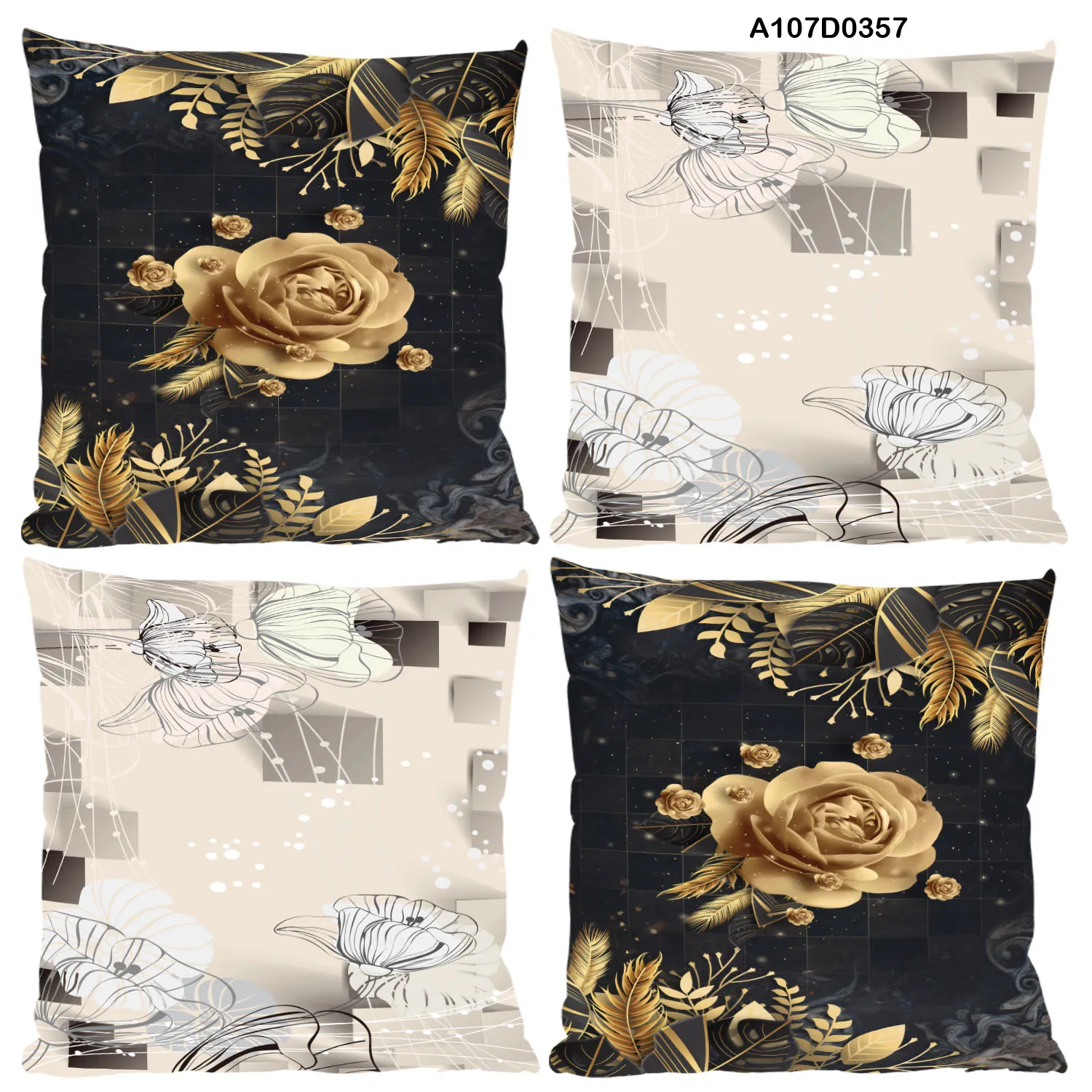 Set of Four Pillow Covers , Cushion Covers set