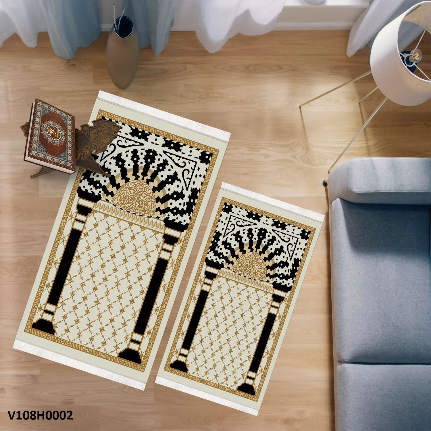 Prayer rug set for adults and children