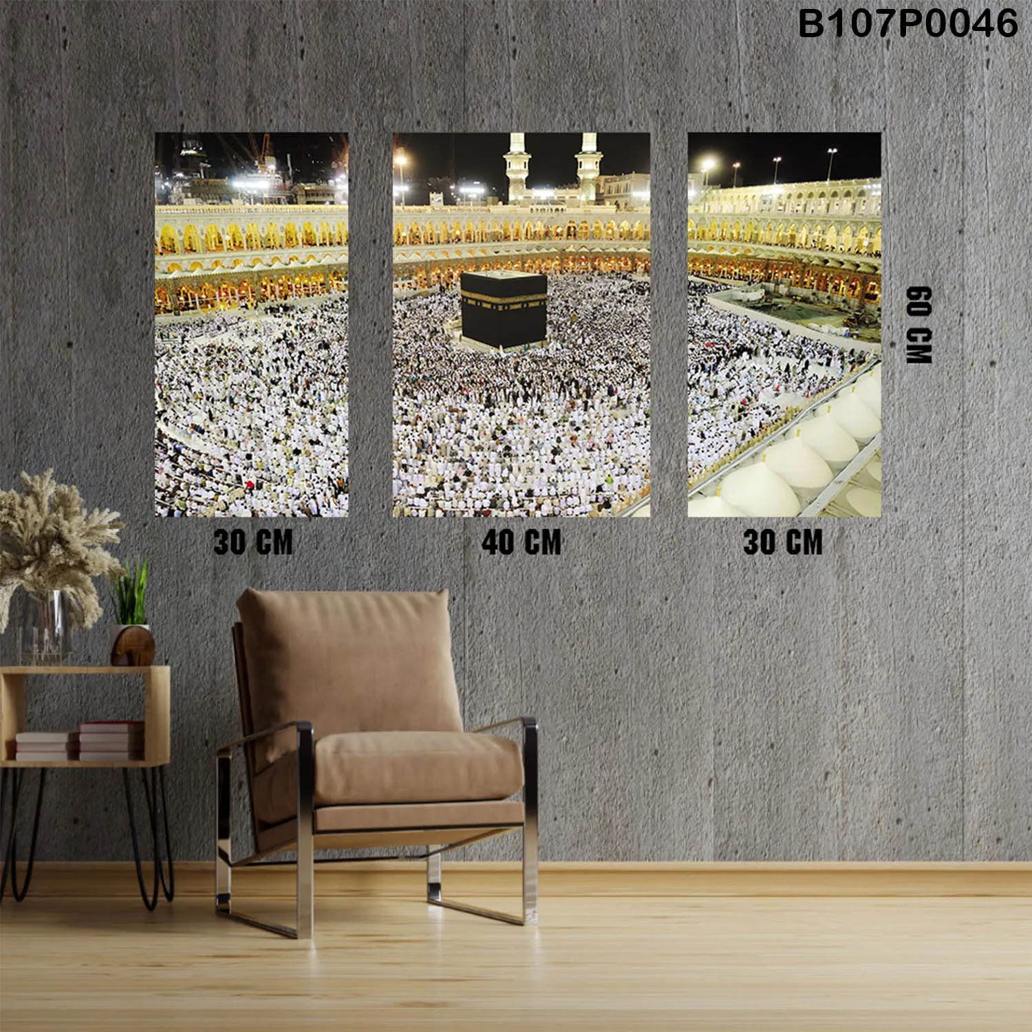 Triple Painting , 3 Pieces , Wall Decor