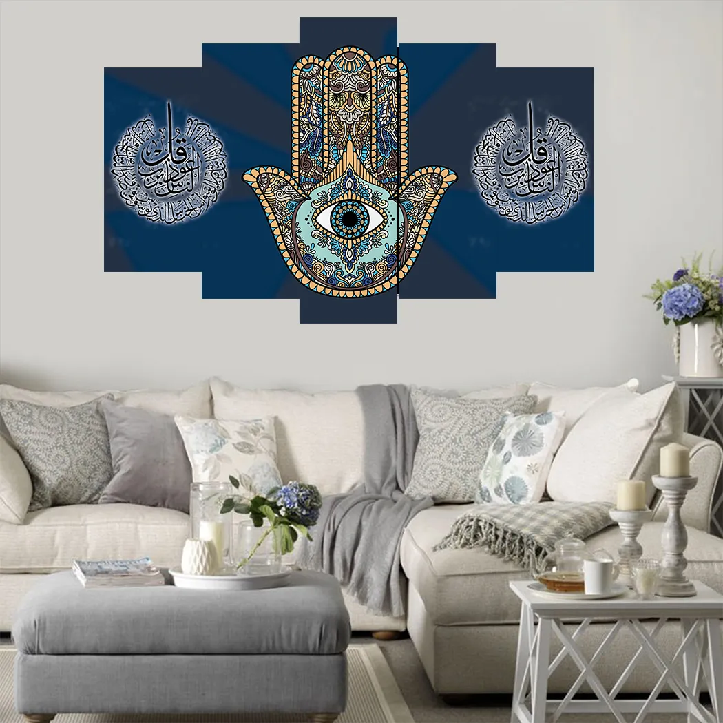 Five-Piece Panel , Graded Painting