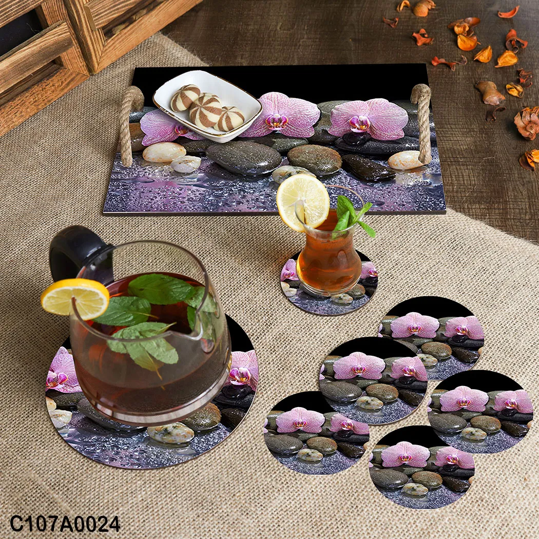 Rectangular Tray set , Seven Plates