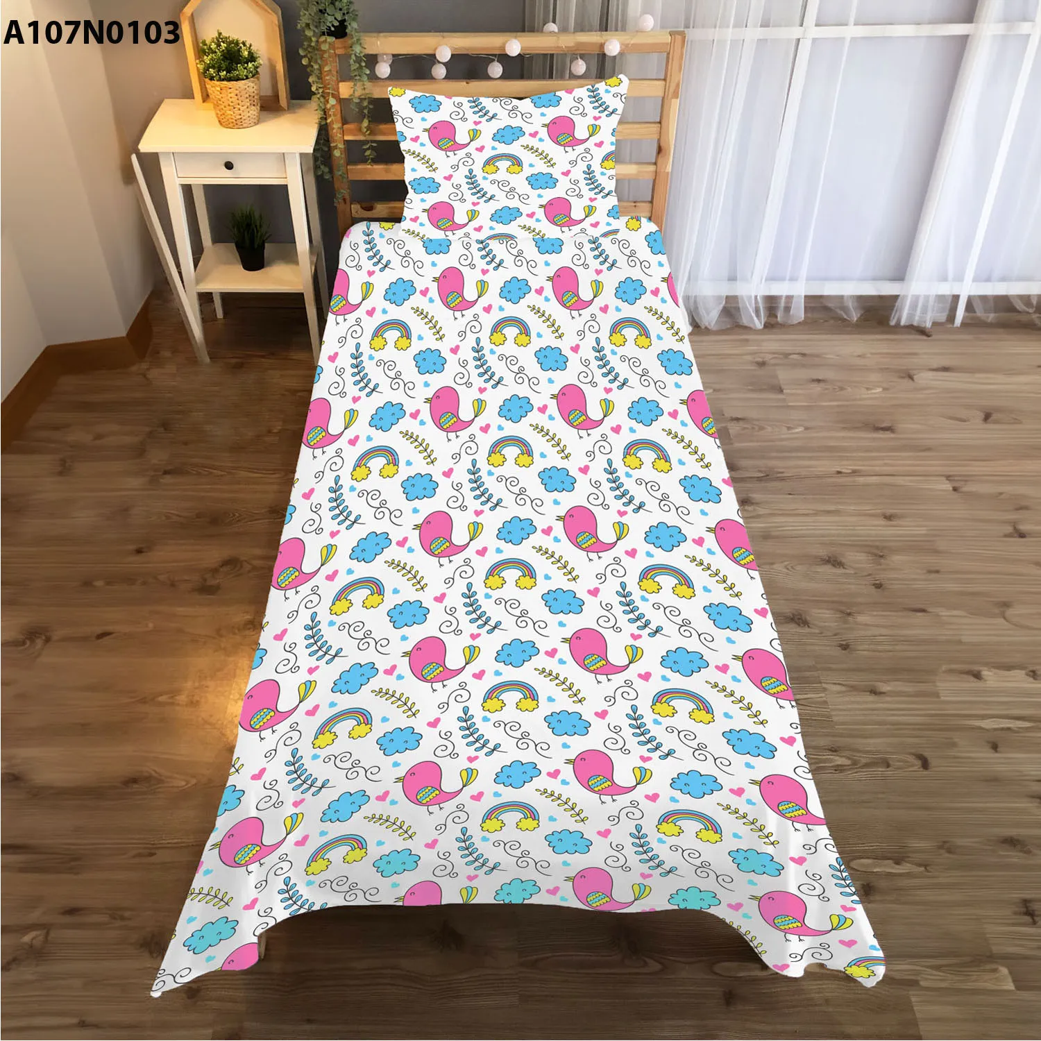 Bed Cover and Pillow Cover Set