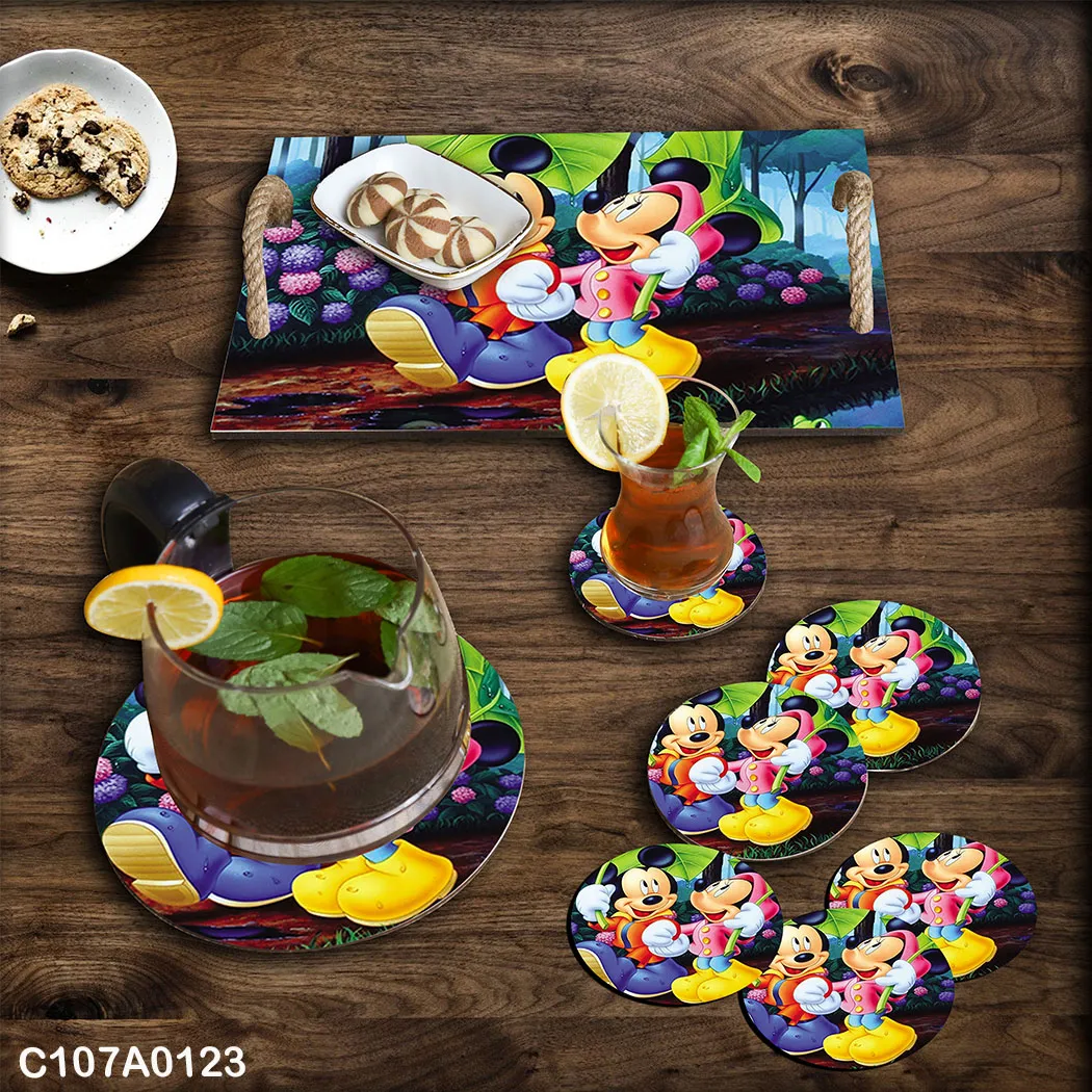 Rectangular Tray set , Seven Plates